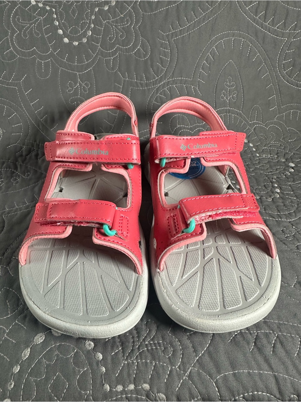Columbia Girls Pink Techsun Vent Strap Sandals NWT Size Big Girls 4 - Picture 2 of 7